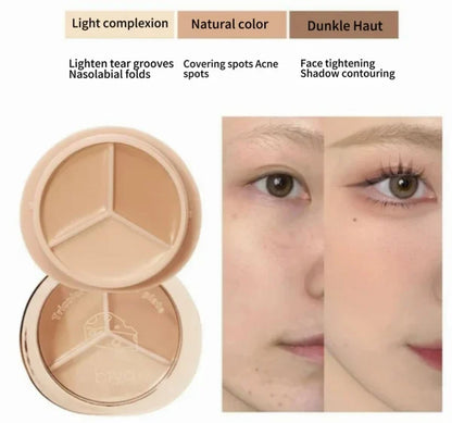 Tricolor concealer