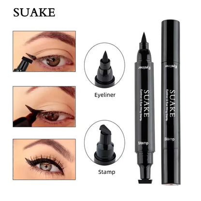 2 In1 Stamp Eyeliner make up Waterproof Eye liner