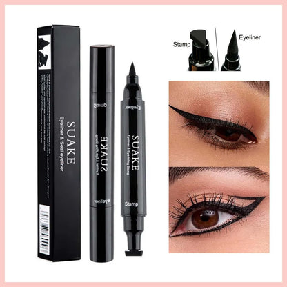 2 In1 Stamp Eyeliner make up Waterproof Eye liner