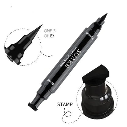 2 In1 Stamp Eyeliner make up Waterproof Eye liner