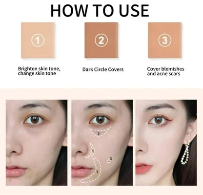 Tricolor concealer